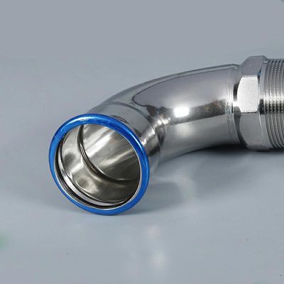 Μ τύπων/τύπων Β Inox Τύπου συναρμολογήσεων κατάλληλος αγκώνας Τύπου νικελίου άσπρος